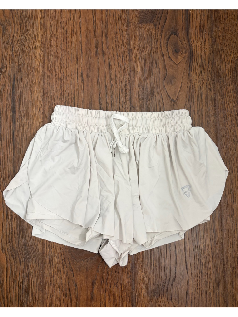 White Women’s Athletic Skort with Drawstring